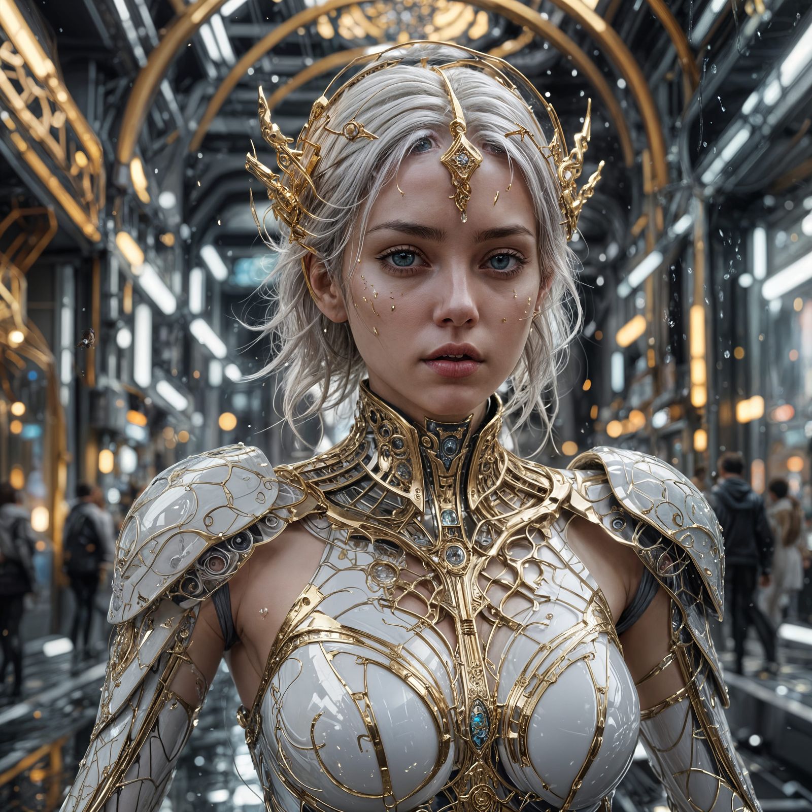 watery 1080p 120mm photograph photorealistic raw realistic slim fit full body long shot extremely dramatic ...  by @Jokesonquotes 