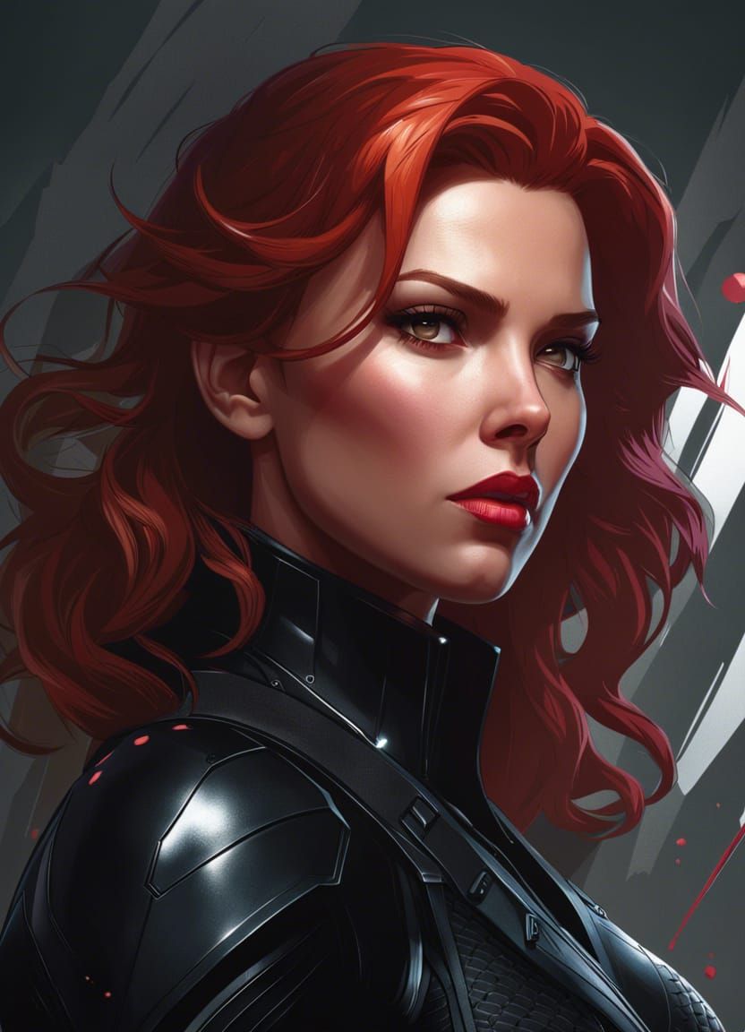 Black Widow - AI Generated Artwork - NightCafe Creator