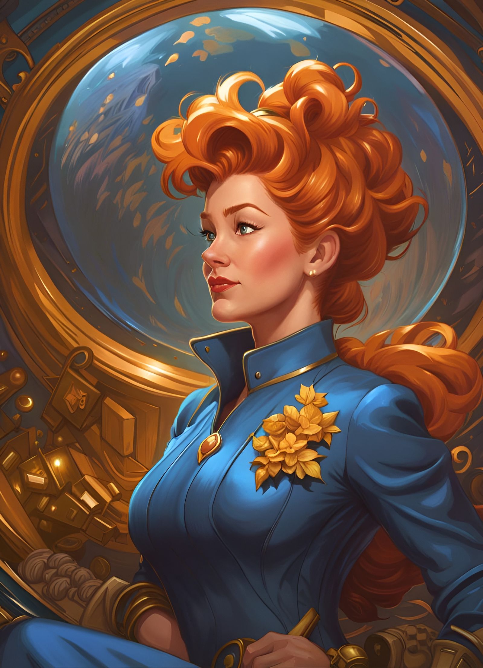 Ms. Frizzle as a Ruggedly Handsome Heroine - AI Generated Artwork -  NightCafe Creator