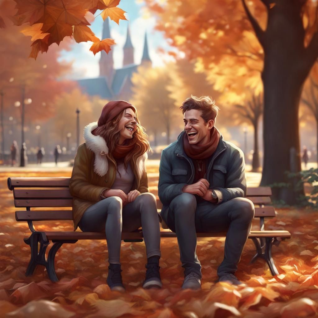 Friends Enjoying Autumn