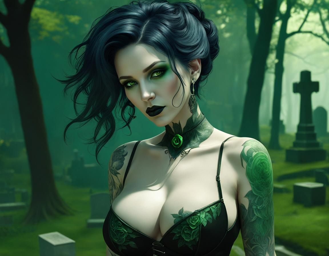 Sabina In Green  by @Xillarevv