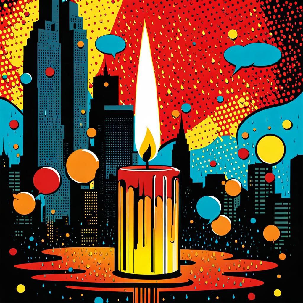 Candle in the wind when the rain set in  by @Chanaka Aruna Munasinghe