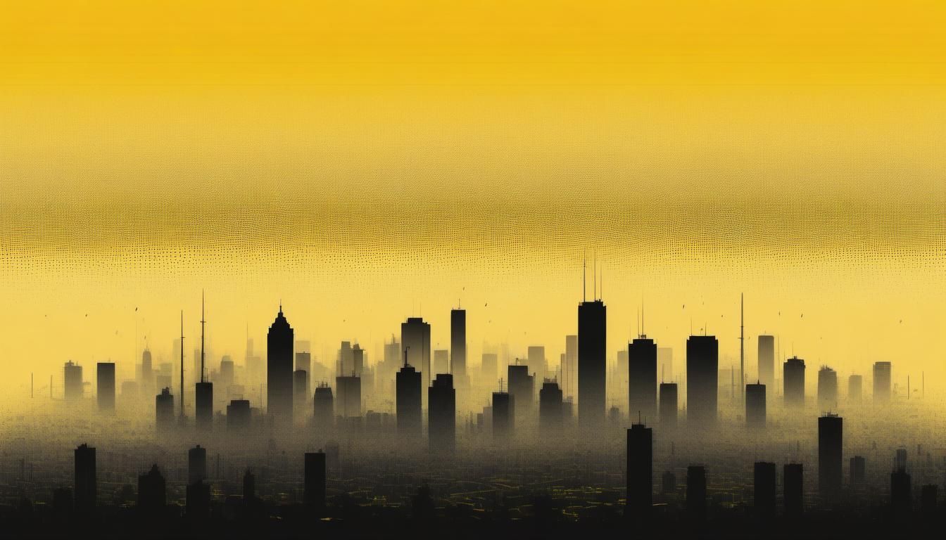 A city in the smog