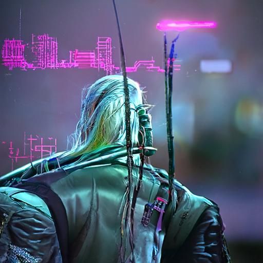 Cyberpunk Legolas - AI Generated Artwork - NightCafe Creator