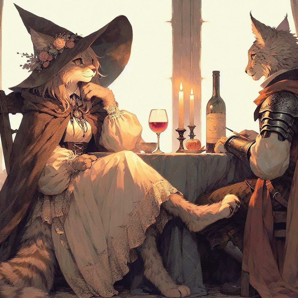 Wine and Dine  by @Tenseginger