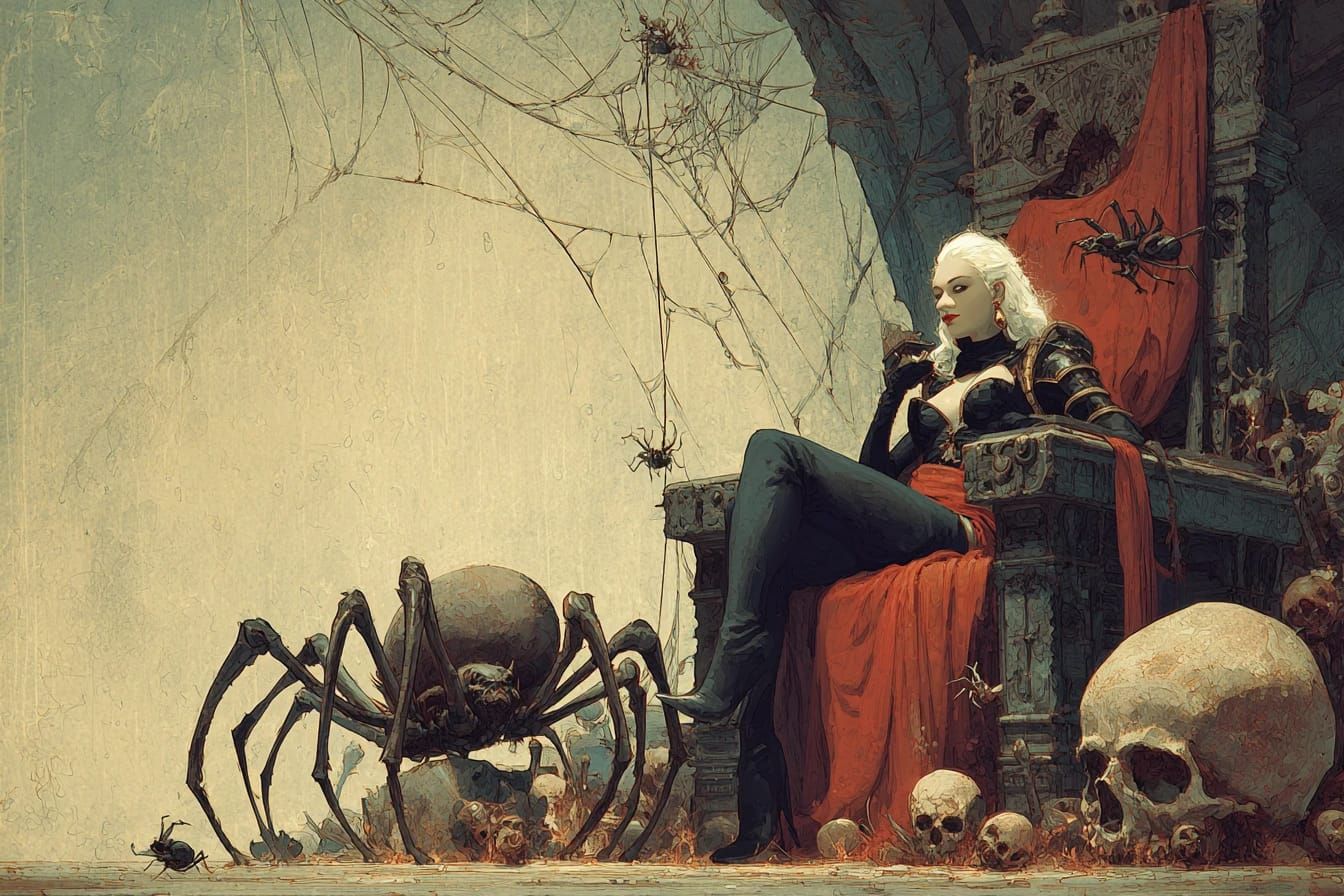 Spider Queen in Her Lair