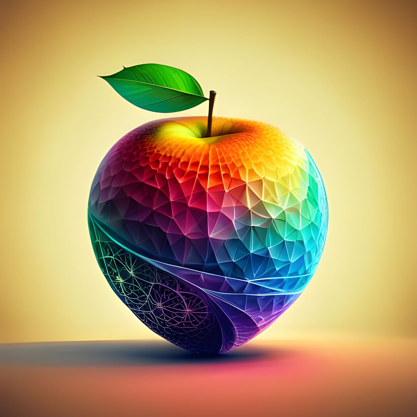 Geometric Apple  by @MangoWifi831