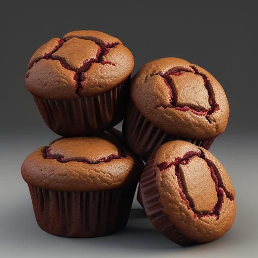 Red bean paste muffins.