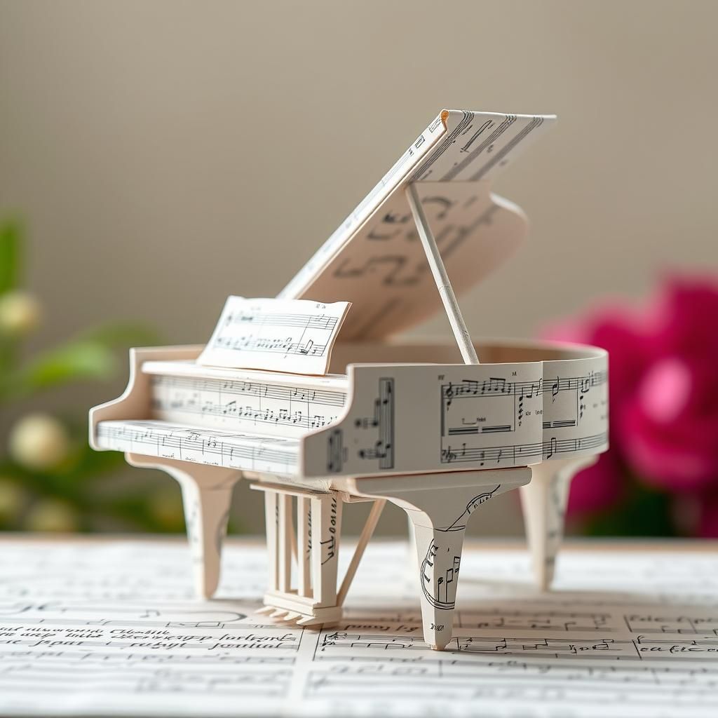 Paper piano  by @Freckles667