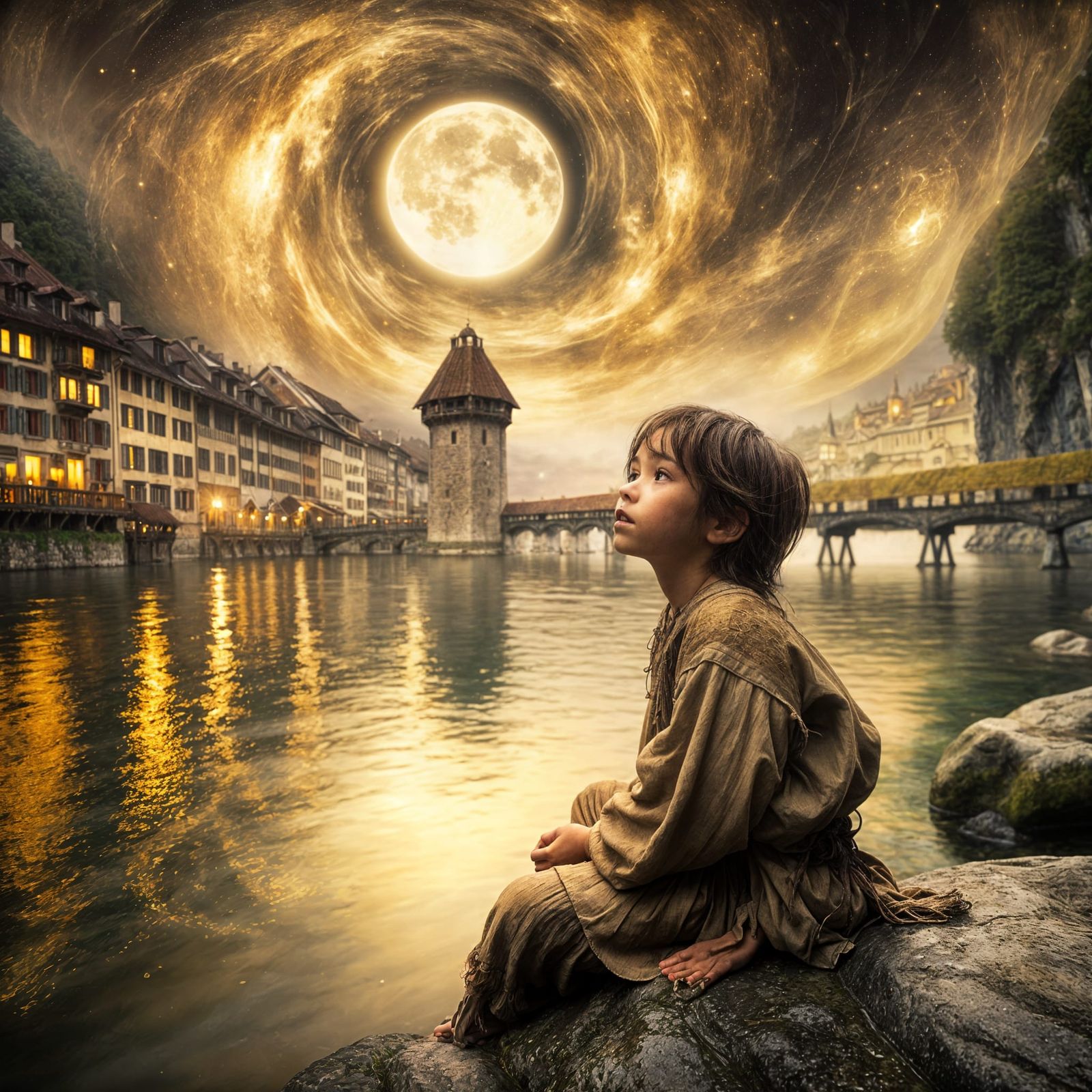 Child of the Swirling Moon  by @Francis H