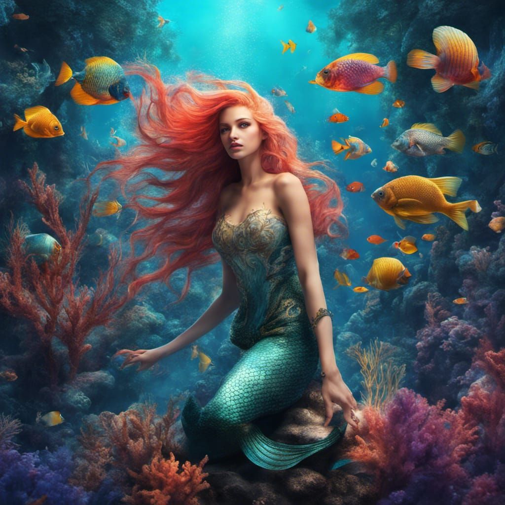 Mermaid - Ai Generated Artwork - Nightcafe Creator