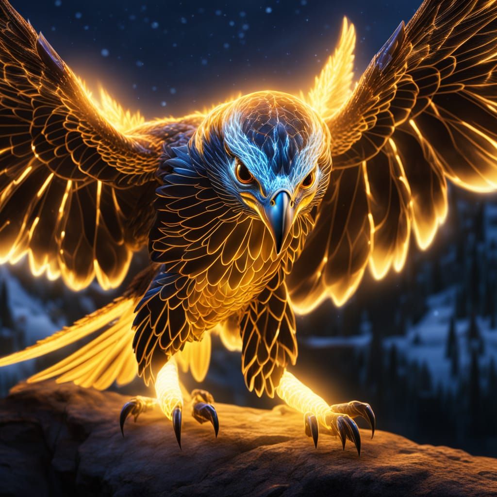 Glowing Falcon