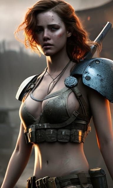 Post-Apocalyptic Warrior girl 327