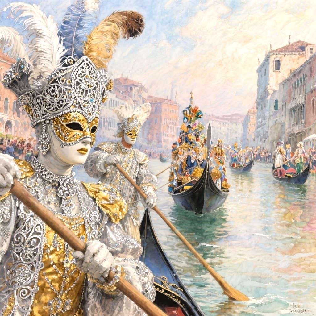 Venetian Carnival.   by @Gaile