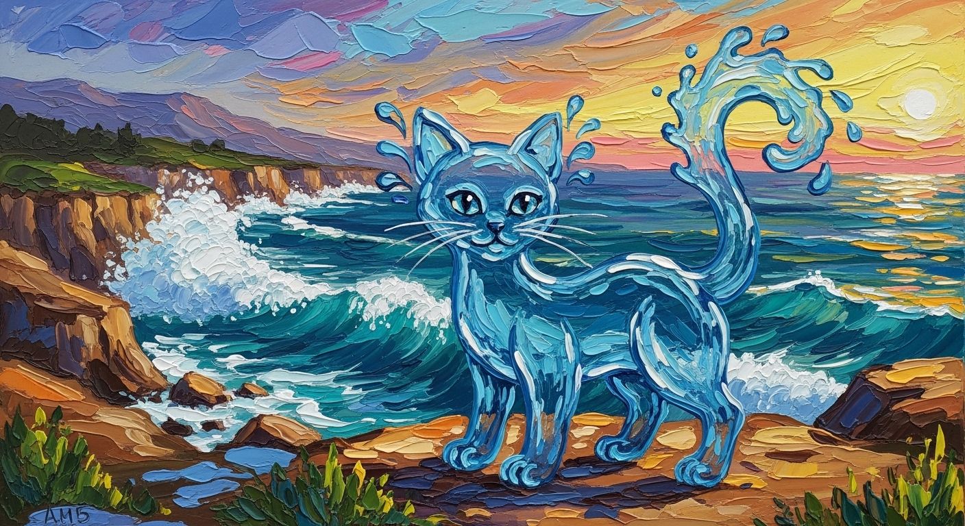 wave  cat