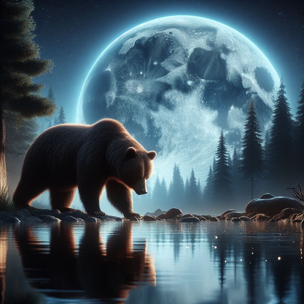 Moonlight reflection