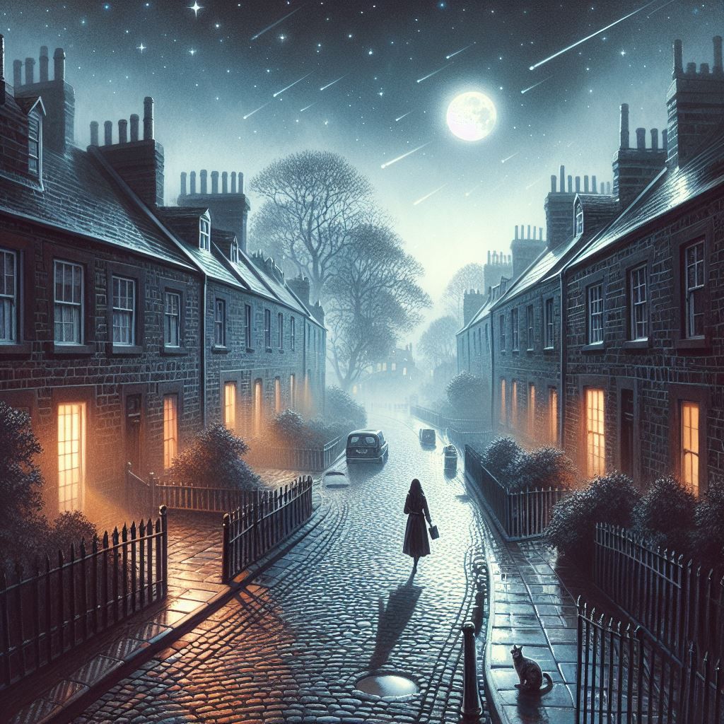 Walking home on a beautiful night