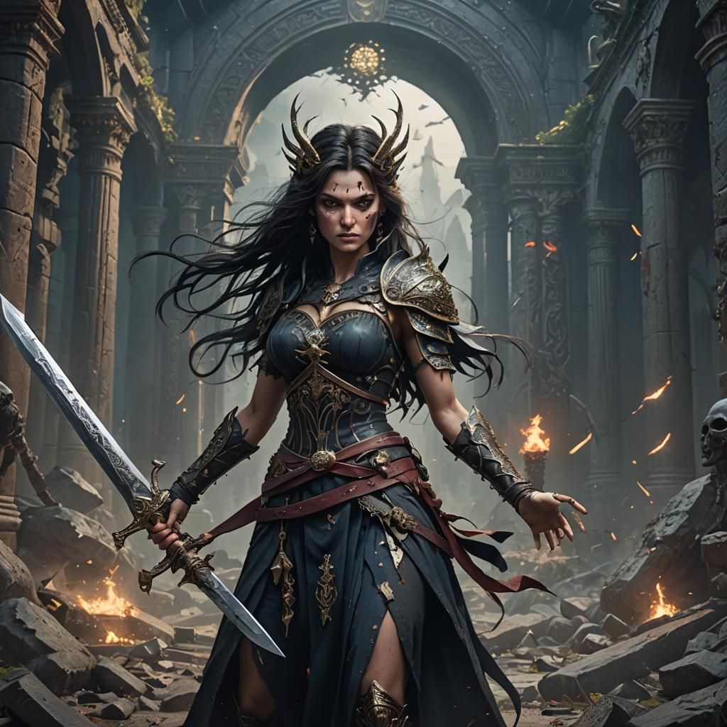 Mania, goddess of insanity and the dead