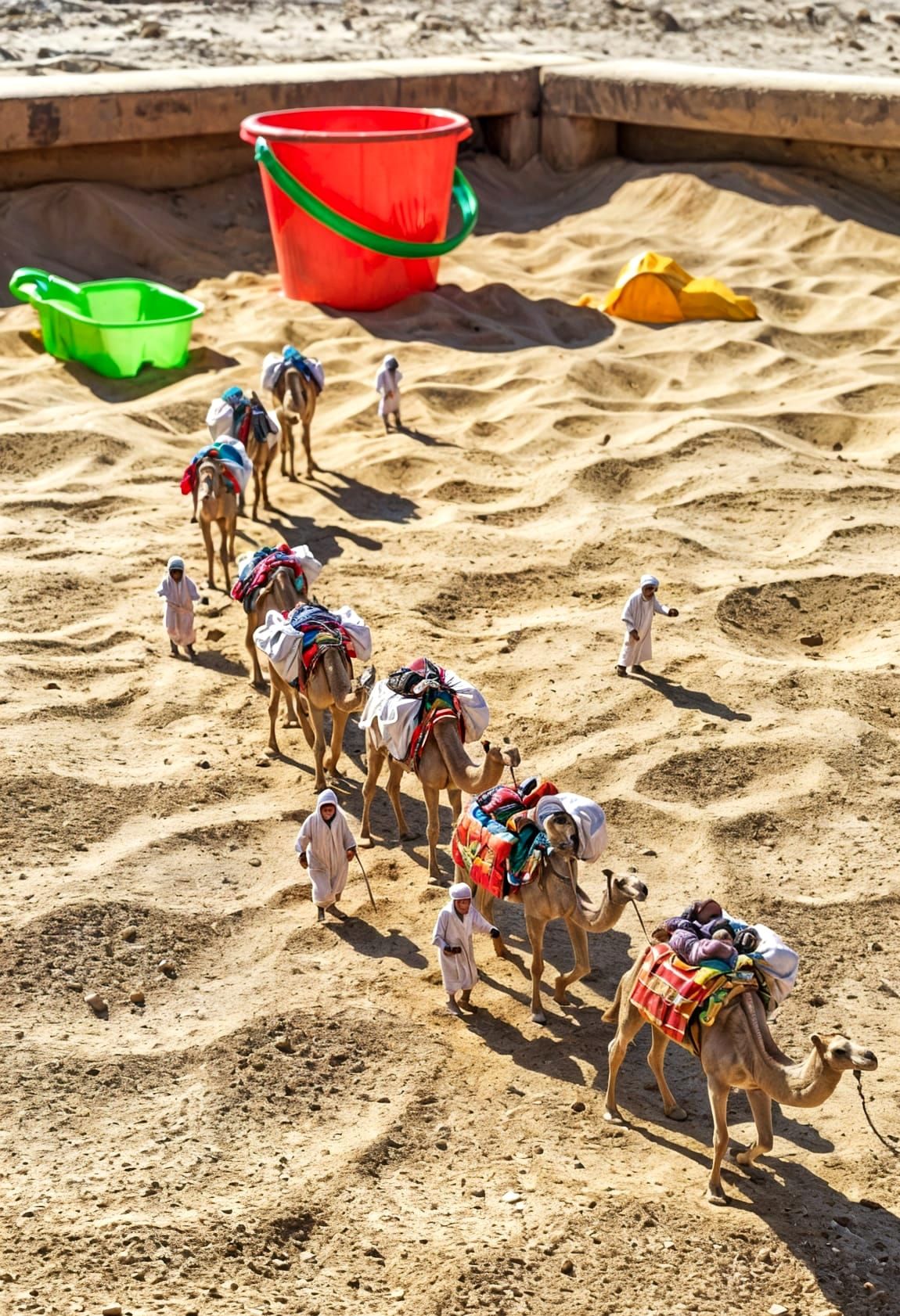 Surreal Sandbox Scene