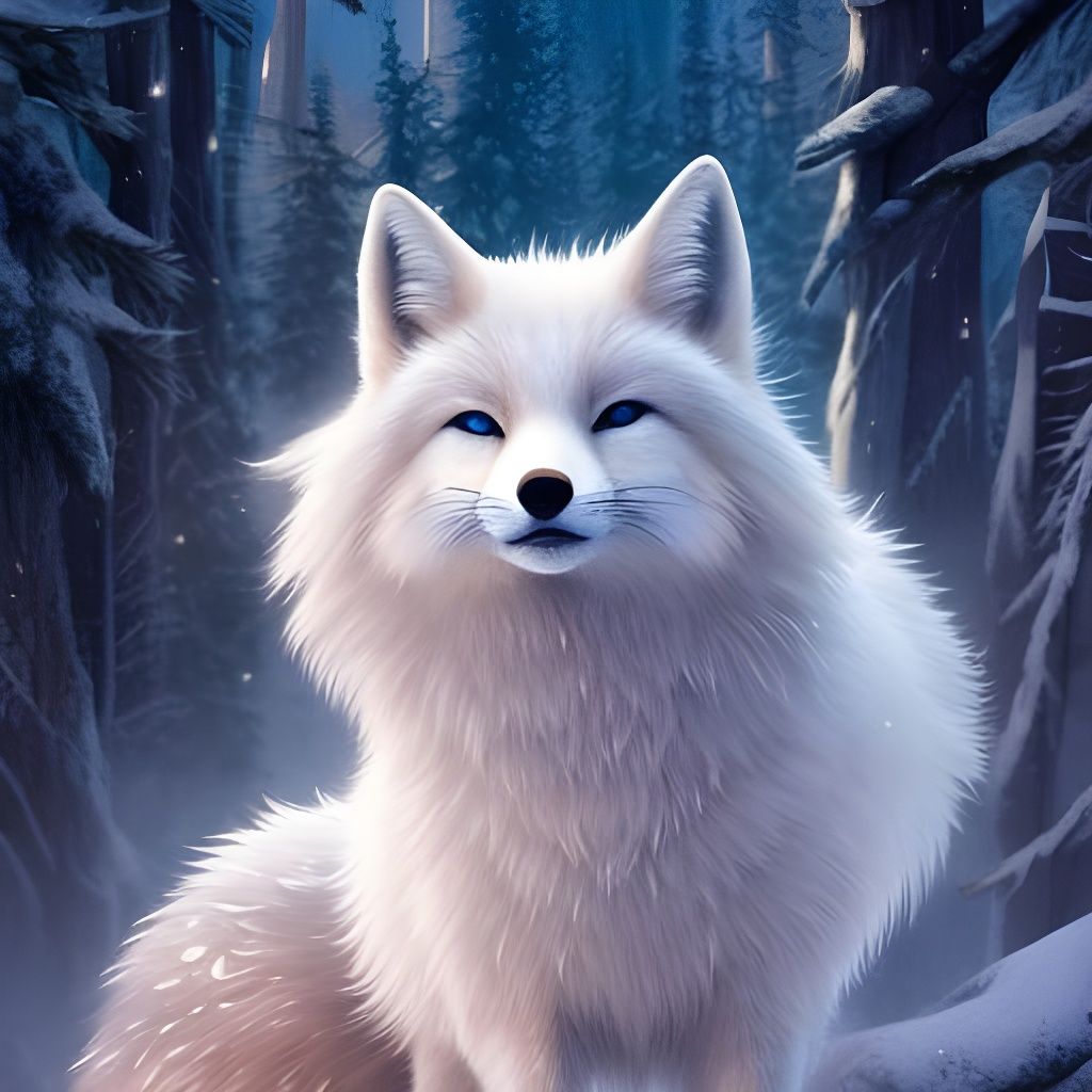 Arctic Fox - AI Generated Artwork - NightCafe Creator