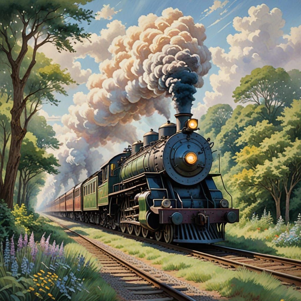 A train  by @MeMyself