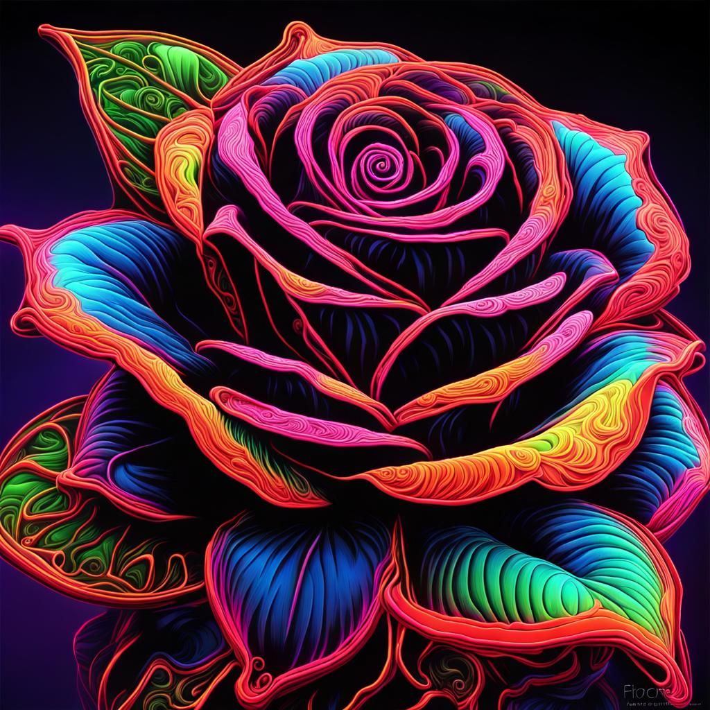 Black velvet blacklight poster  by @Pocketcage