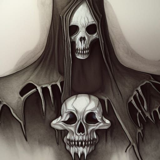 Necronomicon Ex Mortis: Low Poly Charcoal Horror