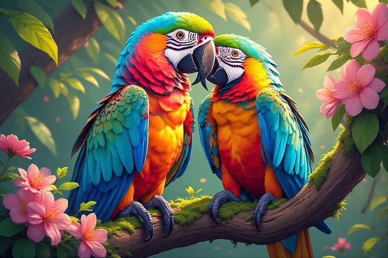 Couple of macaws