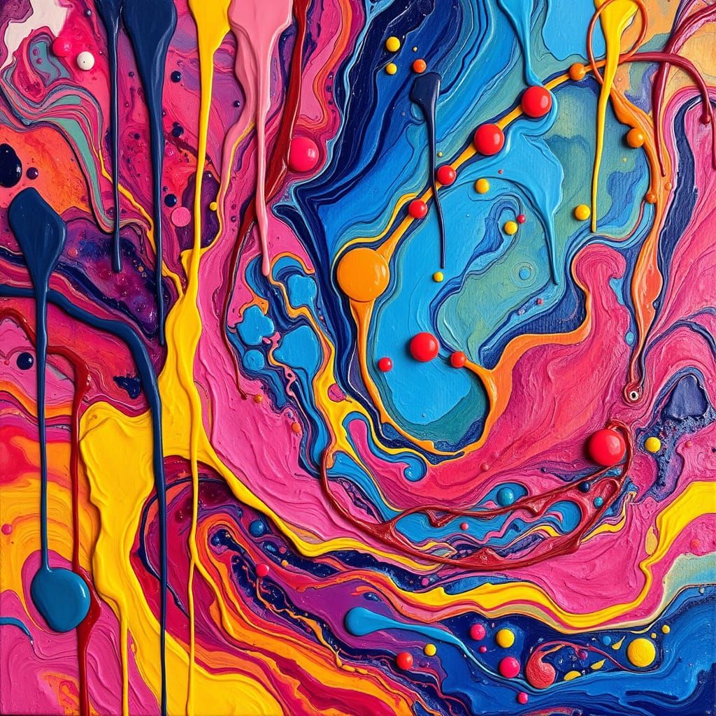 A world dripping with paint  by @psyched_n_delicate
