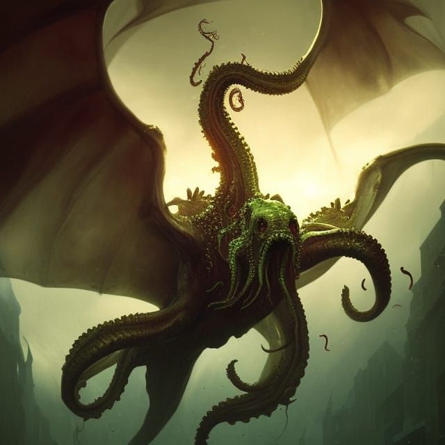 Cthulhu coming from the great deep a masterpiece, 8k resolution, dark ...