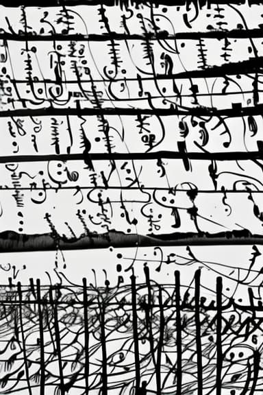 the flow of time; graphic score