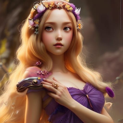 Rapunzel - AI Generated Artwork - NightCafe Creator