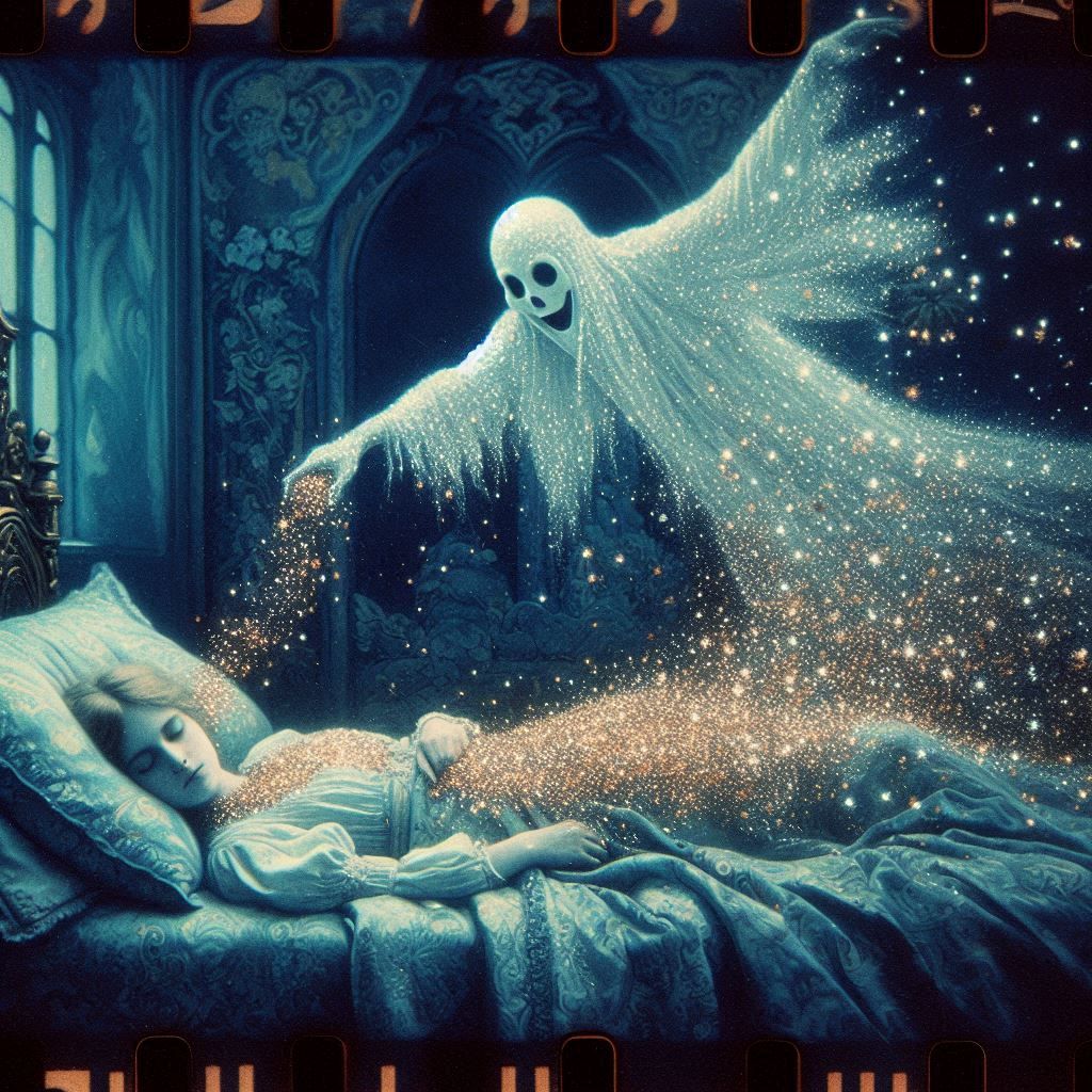 Putting the princess to sleep! ✨👻