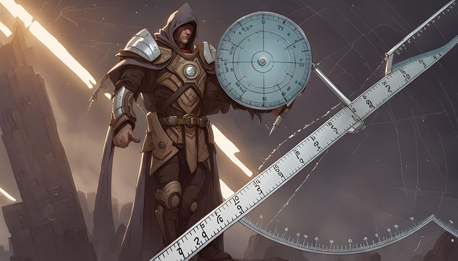Angleman and his weapon the all powerful protractor 02