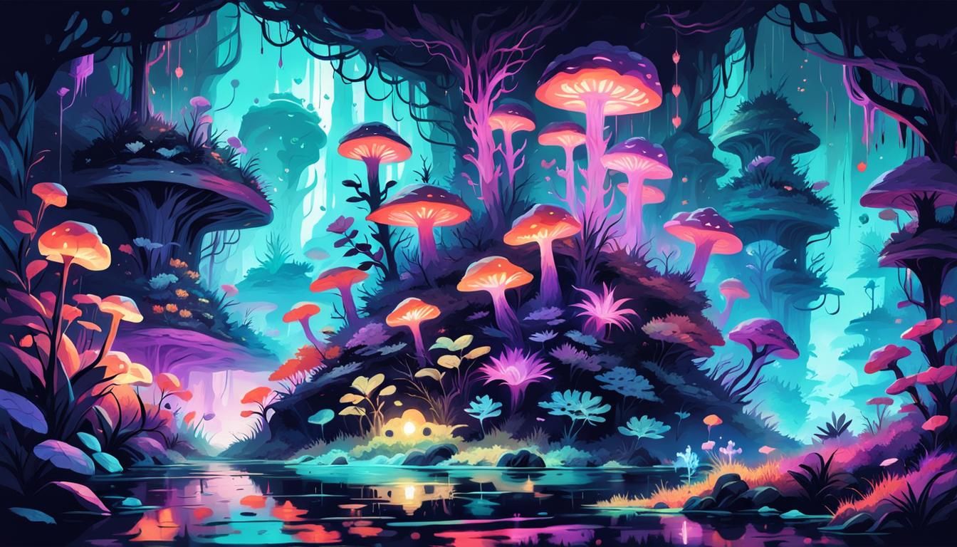 In the Depths of a Strange World  by @Corrak