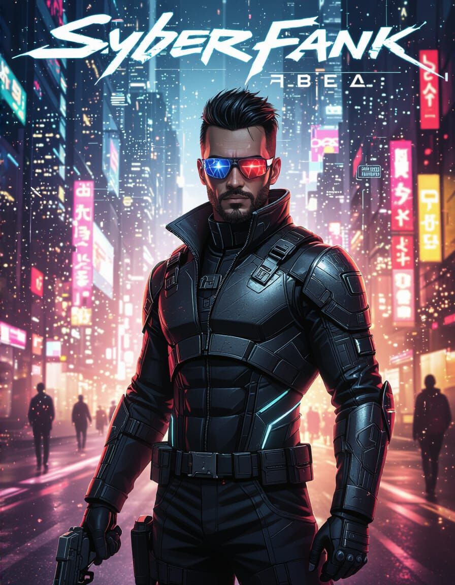 Cyberpunk Autonomous Chariot with White Horses