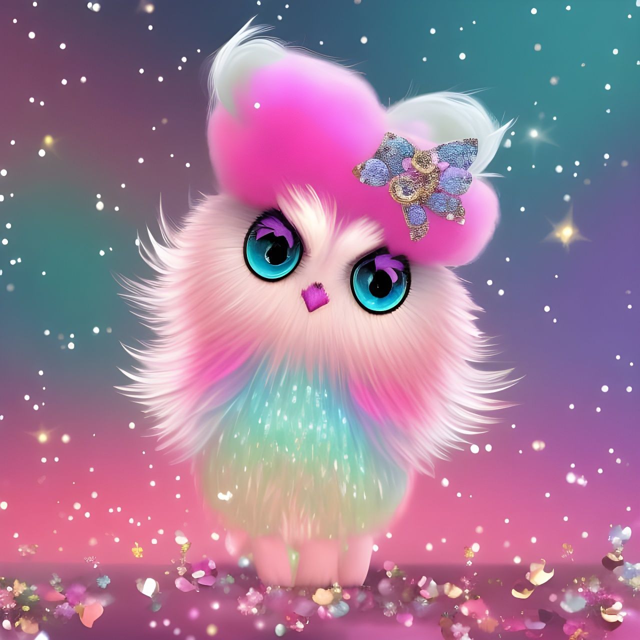 Frou Frou Whoooo! - AI Generated Artwork - NightCafe Creator