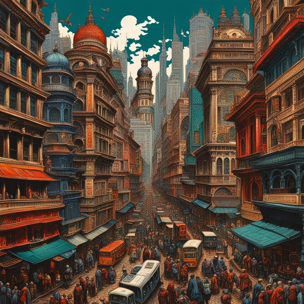 Bustling City