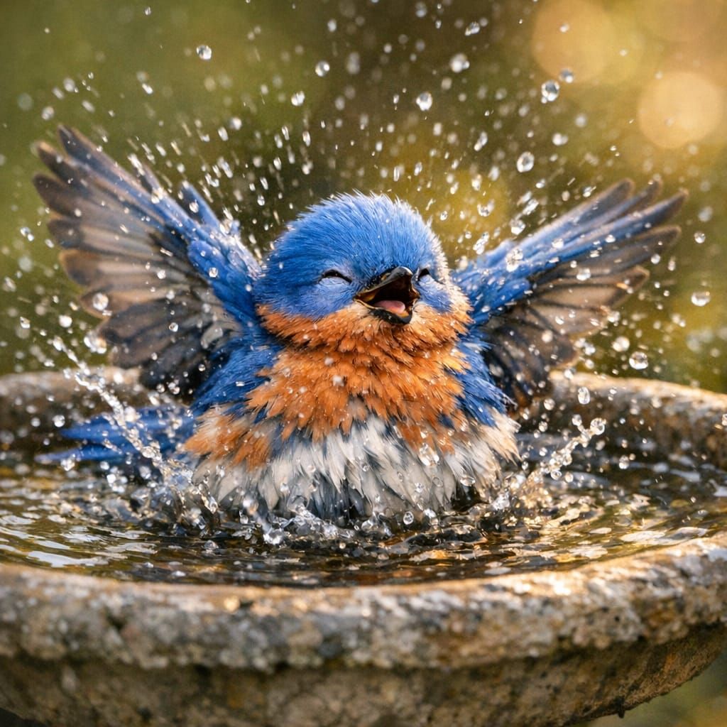 Happy Little Bluebird