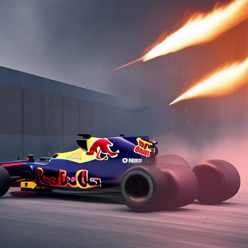 Red bull formula 1 back pose