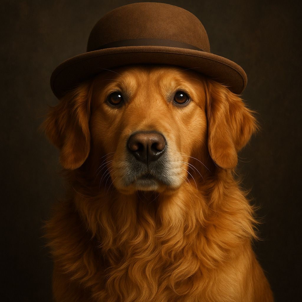 The Dog with Brown Hat🐶🐶