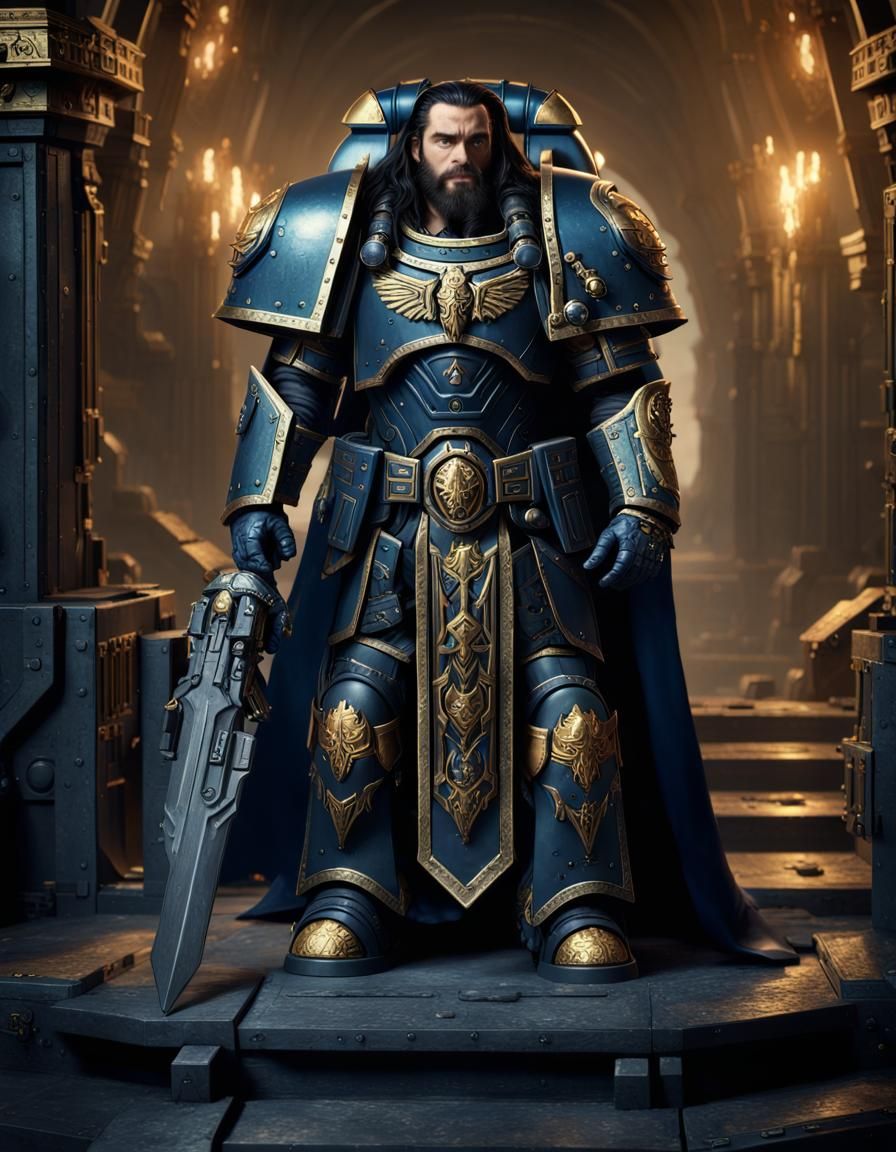 Thorin as Primaris Space Marine. Warhammer 40K crossover wit...