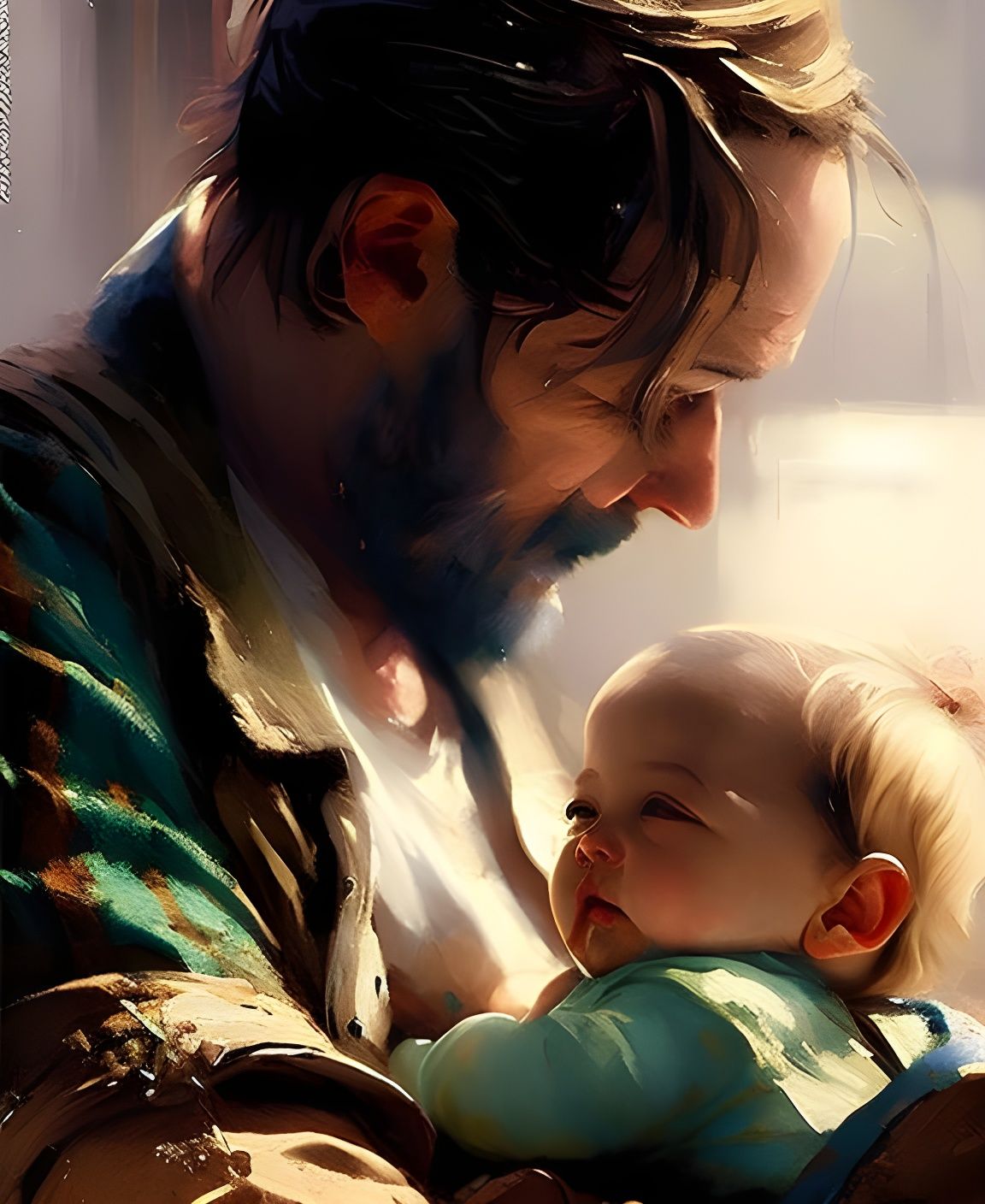Father and his baby son!  by @DEKA