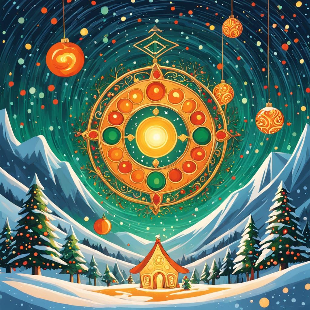 Larfleeze Brings Christmas Cheer in Vibrant, Abstract Art