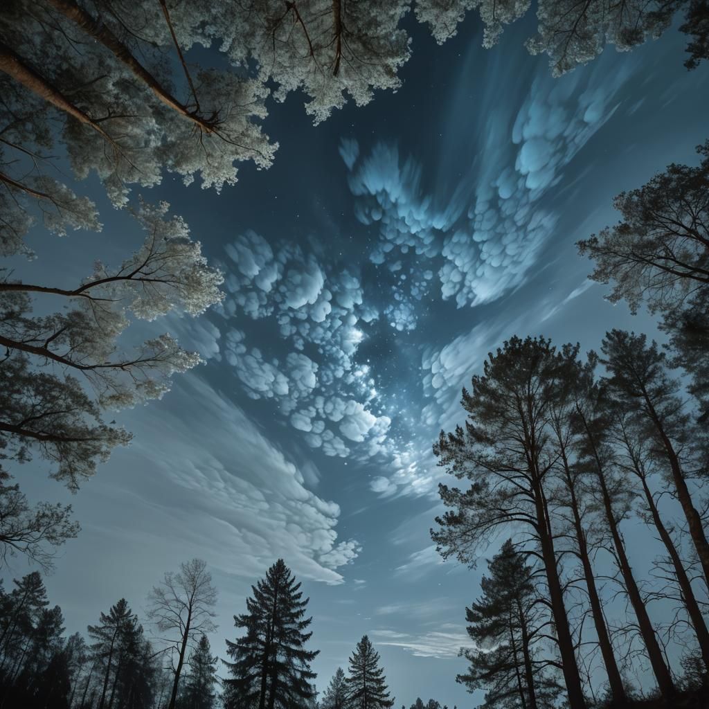 Noctilucent Clouds.  by @Terra