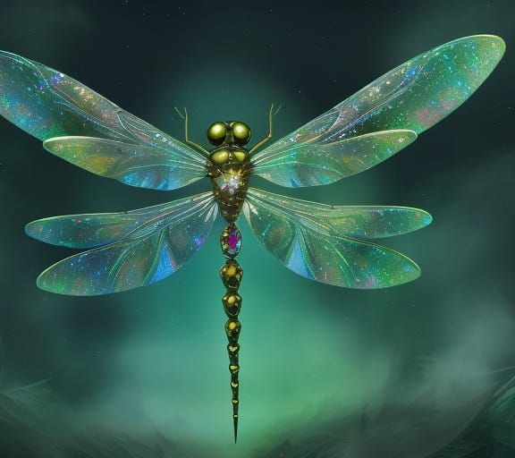 nice dragonfly crystall body