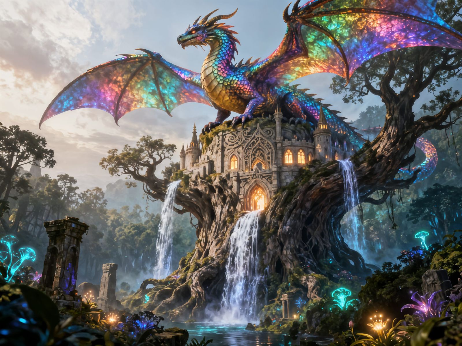Dragon's Watch Over Tree Citadel 🐉🌳  by @Gypsy Rhodes