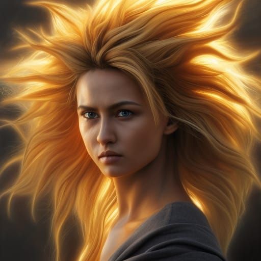 Live action film, Realistic and Beautiful Super Sayayin Fema...