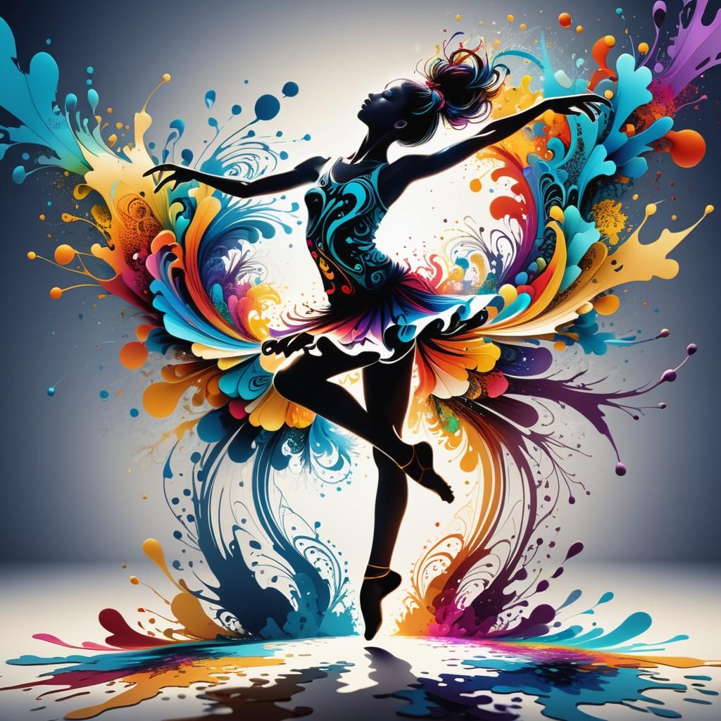 Ink Splatter Dance  by @LilacVenom