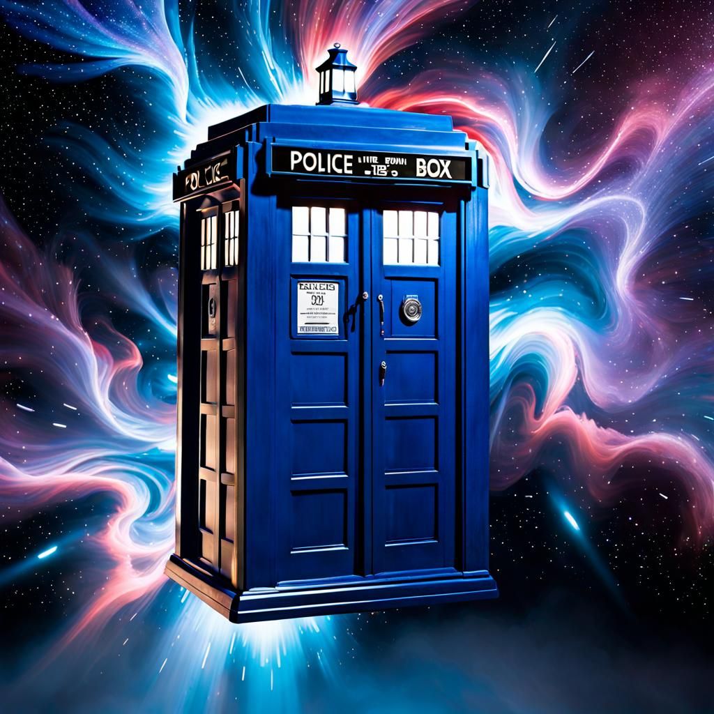 Tardis In Space . . . And Time And Relative …. - Ai Generated Artwork 